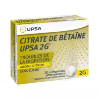 Citrate De Betaïne Upsa 2 G Comprimés Effervescents Sans Sucre Citron 2t/10 à TOULON