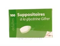 Suppositoire A La Glycerine Gifrer Suppos Adulte Sach/100 à TOULON