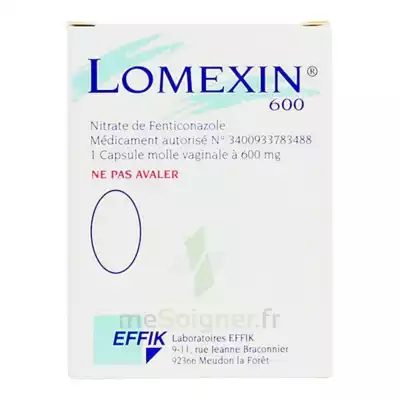 Lomexin 600 Mg Caps Molle Vaginale Plq/1 à TOULON